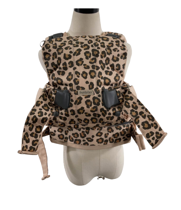 BabyBjorn Baby Carrier One, Beige Leopard Cotton Hot on Sale
