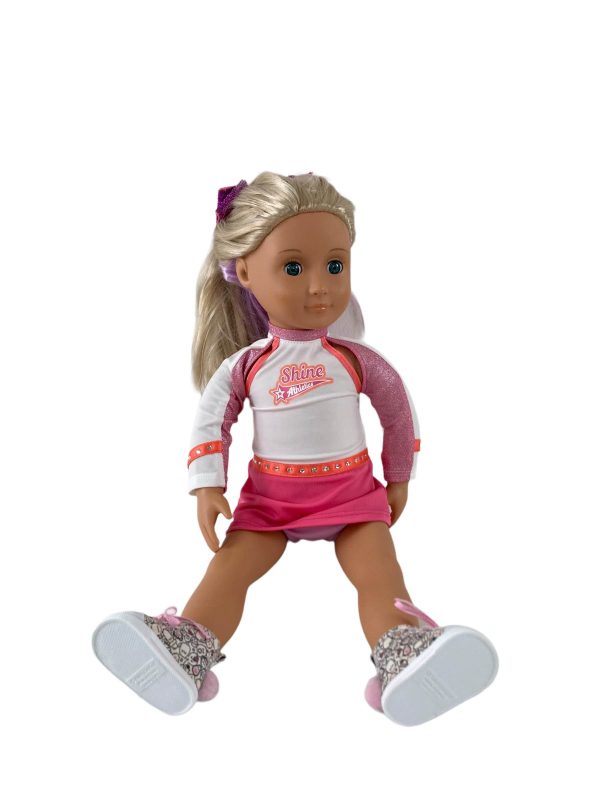 Our Generation By Battat 18” Fashion Doll, with American Girl Joss s Cheer Competition Outfit Online Hot Sale - Image 3