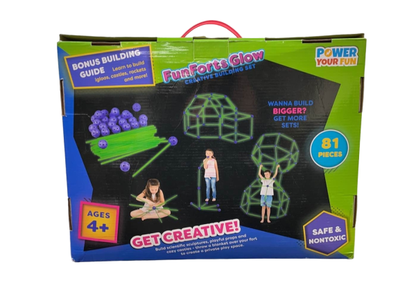 Power Your Fun FunForts Glow Creative Building Set, 81 Pieces Cheap - Image 3