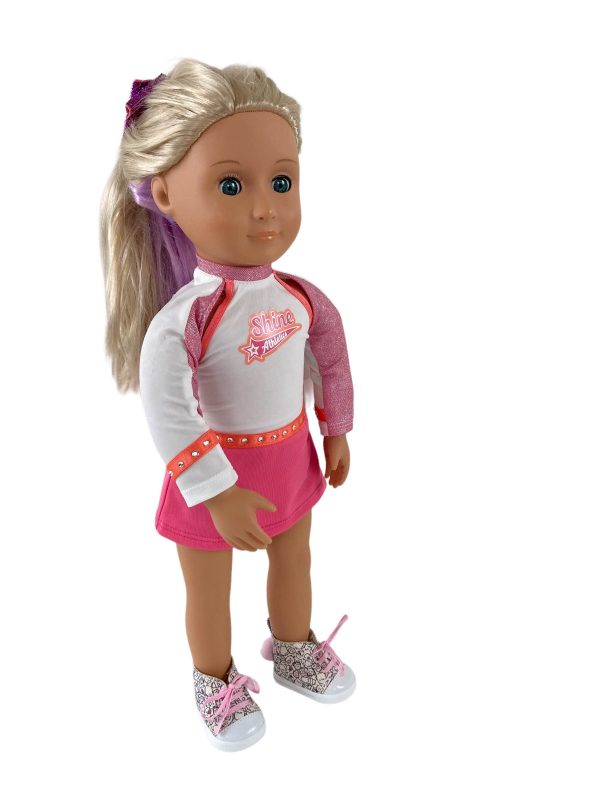 Our Generation By Battat 18” Fashion Doll, with American Girl Joss s Cheer Competition Outfit Online Hot Sale - Image 2