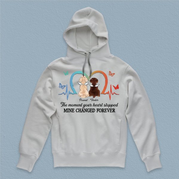 The Moment Your Heart Stopped Mine Changed Forever Dog Personalized Shirt, Personalized Gift for Dog Lovers, Dog Dad, Dog Mom - TS276PS02 Online Sale - Image 3