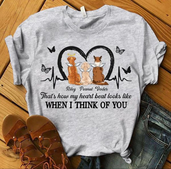 The Moment Your Heart Stopped Mine Changed Forever Dog Personalized Shirt, Personalized Gift for Dog Lovers, Dog Dad, Dog Mom - TS276PS02 Online Sale - Image 2
